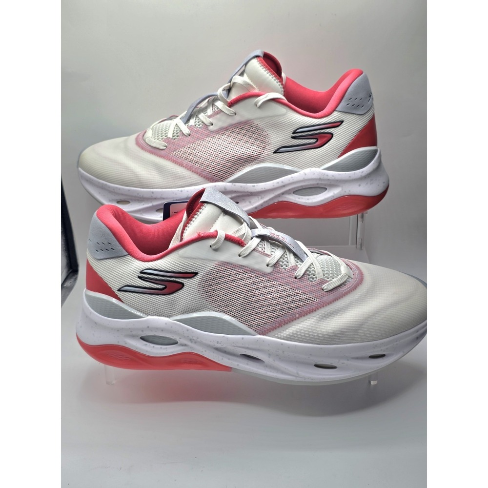 Skechers SKX Resagrip Basketball Shoes Mens 17 White Red Athletic NEW 253001P